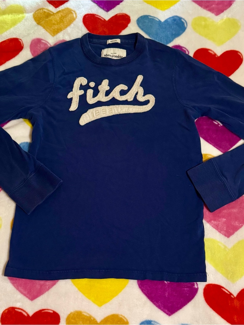 Abercrombie Boy’s blue 'Fitch' Long Sleeve Tee